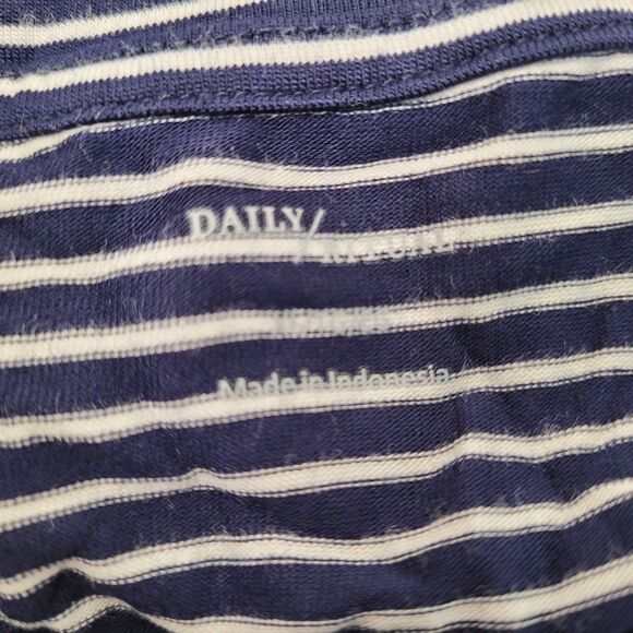 Daily Rituals Women's Striped Short Sleeve Hi-Low Tunic Top Size X-Large - Picture 6 of 10